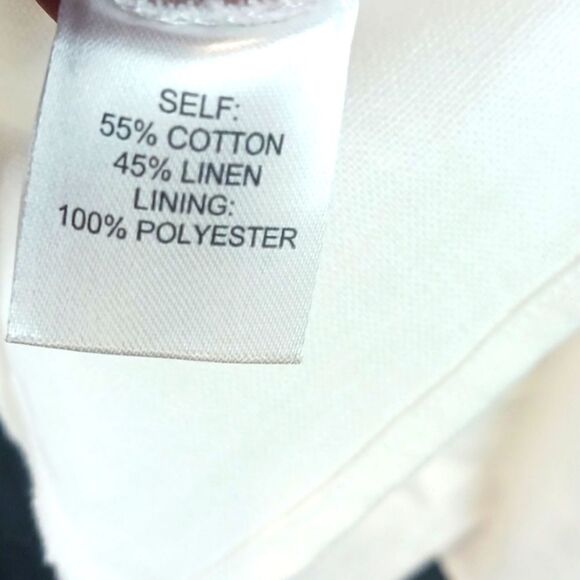 Copper Key white linen blend sleeveless button front detail mini dress XL - Picture 8 of 9